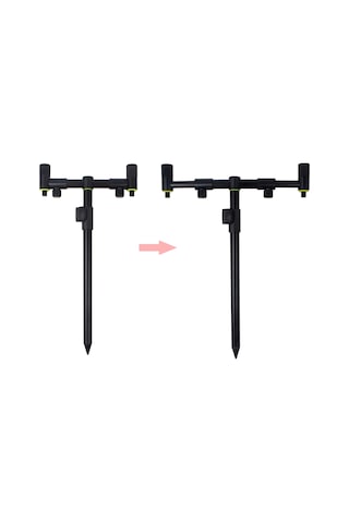 Qingmipy Alüminyum Alloy Okyanus Olta Direği Tutucu, Uzunluk 15.5-23cm Ayarlanabilir/30cm Sabit, Yükseklik 30-50cm, 219-251g Ağırlık