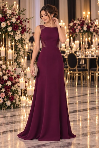 Gül&can Butik Mürdüm Rengi Fiyonklu Abiye Elbise Bordo Gül&can Butik Mürdüm Rengi Fiyonklu Abiye Elbise Bordo