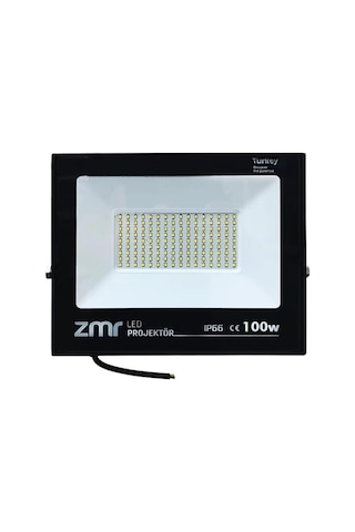 Zmr 100w Ultra Slım Led Projektor 6500k Beyaz Işık 1 Adet