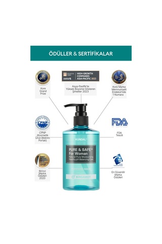 Kadınlara Özel İntim Temizleme Jeli Kundal Feminine Cleanser 300ml Bergamot