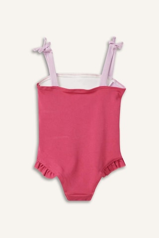 Defacto Çizgili Fuşya Mayo Kız Bebek H4878a526hspn214 Pembe-pn214