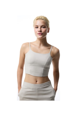 Penti Taş Rengi Luna Keten Crop Top Üst