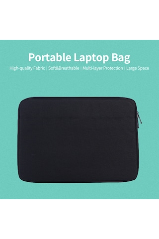 Neevoyu 8 İnç Nylon Tablet Çantası - Zıplayıcı Kapanma, Ultra İnce, İş Ve Günlük Kullanım, Siyah