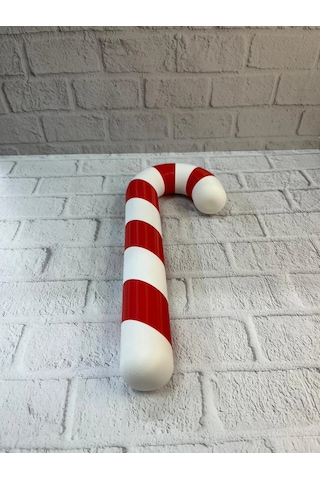 Dekoratif Yılbaşı Şekeri Yerde Biblo Salon Dekoru 13x34 Cm