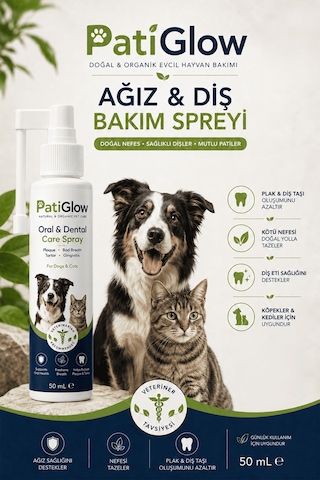 Patiglow Kedi Ve Köpek Ağız & Diş Bakım Spreyi