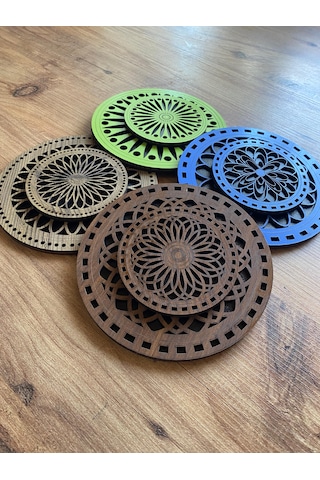 8'li Büyük Boy Ve Küçük Boy Ahşap Nihale Seti 5