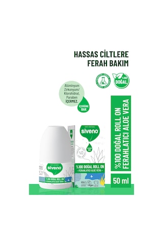 Siveno Aloe Vera İçerikli Vegan Roll-On Deodorant 50 ML