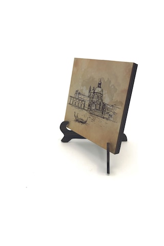 Venedik Görseli Baskılı Mdf Masaüstlük 10x10 764