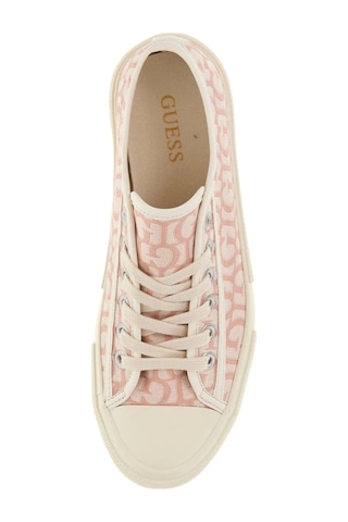 Guess Kadın Pembe Carey Logolu Sneaker Pembe