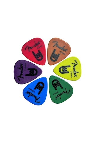 Midex Pc-600x Fndr Yüksek Kalite Gitar Pena Full Paketi 6 Adet