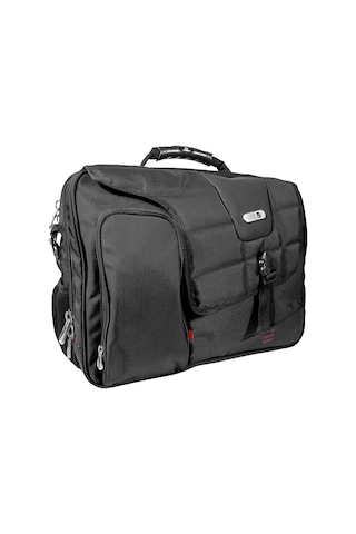 FUL USA Commotıon Siyah 17" Unısex Laptop Omuz Çantası Siyah