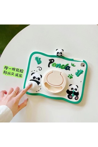 Samsung Galaxy Uyumlu Tab A9 8.7inç X110 X113 X115 X117 Kılıf Cute Dolls Standlı Eğlenceli 3d Karekterli Çocuk Kılıfı Kılıf