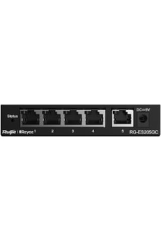 Ruijie-reyee Rg-es205gc 4port 10-100-1000 Mbps+1 Port 10-100-100
