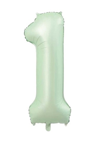 Yeşil 1 Rakam Folyo Balon 76cm Yeşil
