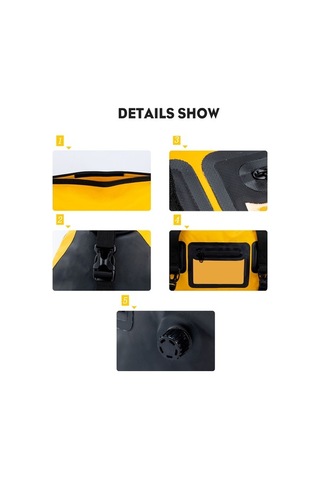 Su Geçirmez Motosiklet Arka Koltuk Çantası Büyük Kapasiteli Motosiklet Çantası Evrense Sarı Sarı