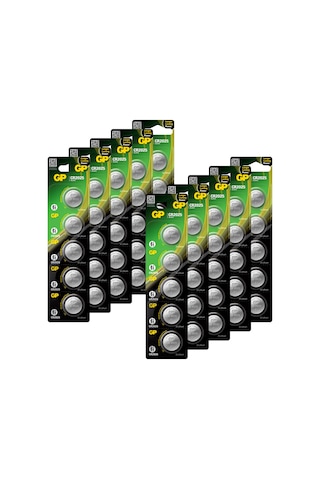 GP CR2025 3 V Lityum Kartela Düğme Pil 10 x 5