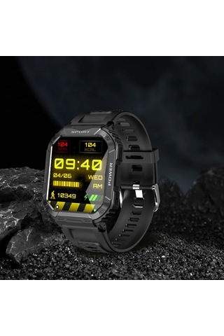 Leezsing V50 Akıllı Saat (İthalatçı Garantili): 1.83" Ips Ekran, Arama, Nabız, Spor Modları İle Sağlık Takibi Ip67 Su Geçirmez