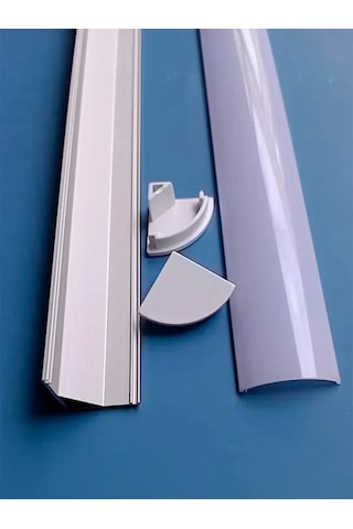 Fobz Led Şerit Profili İçin Kapak 16mm Beyaz 6 Adet 334098543 Beyaz
