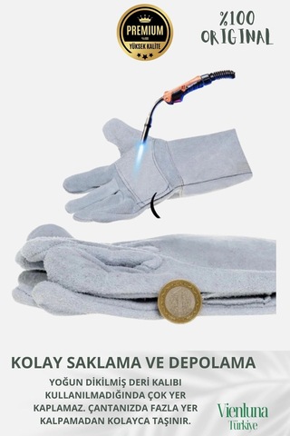 Premium Kalite Yüksek Isı Dayanımlı Kaynak Yangın Waterproof Çok Amaçlı Deri Eldiven