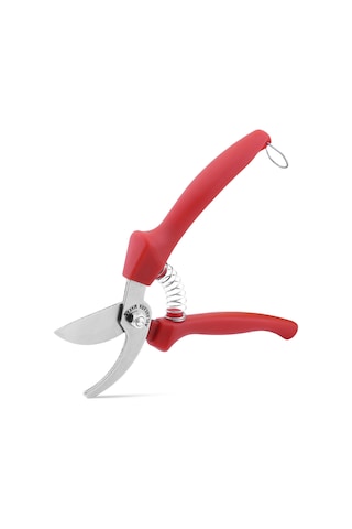 Aslankara Budama Bağ Üzüm Makası Eğri Kırmızı 21 Cm