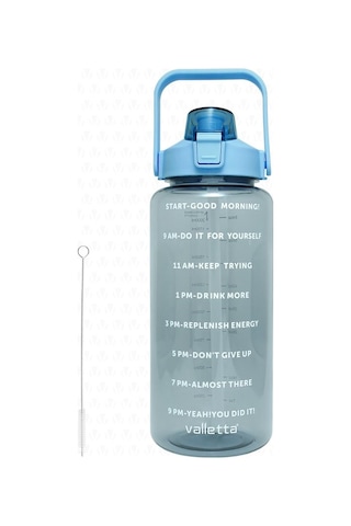 VALLETTA FİGO MOTİVASYONLU SU MATARASI 2 LT - MAVİ