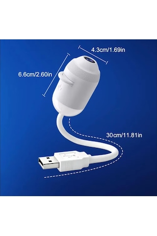 Sge Teknoloji 20 Renkli 4 Siyah Beyaz Desenli Usb Led Projektör Gece Lambası 360 Derece Ayarlanabilir