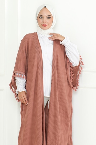 Balca Oversize Triko Panço 1195 - Gül Kurusu Gülkurusu