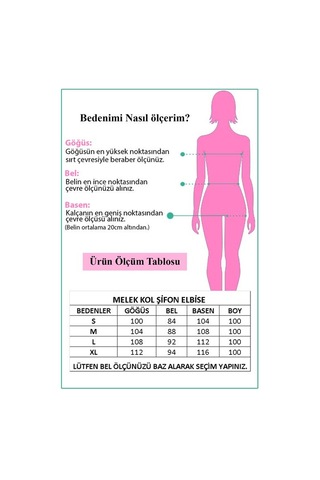 Neşeli Butik Kadın Midi Boy Yeni Sezon Kruvaze Yaka Melek Kol Şifon Elbise Ry8081 Bebe Mavisi