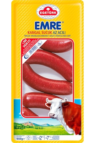 Egetürk Emre Kangal Az Acılı Sucuk 1 KG Egetürk Emre Kangal Az Acılı Sucuk 1 KG