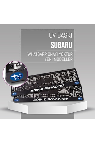 Subaru Plakalık, 2 Adet Premium Uv Baskı, Plakalıkhane