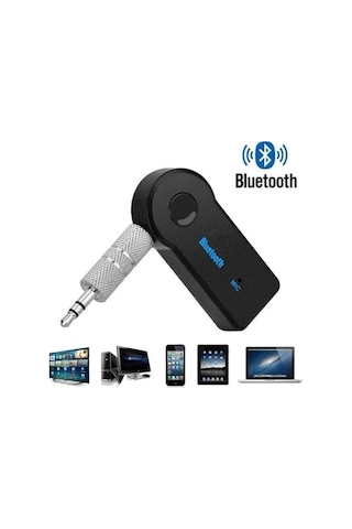 Yeni Nesil Bluetooth Aux Araç Kiti Siyah Tv Tablet Telefon Araç Araba - 4995
