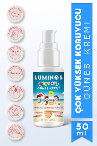 Luminos Baby & Kids Spf 50+ Doğal Güneş Kremi