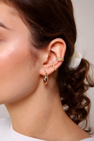 Aurrari Kuzey Yıldızı Earcuff 2 Adet Altın