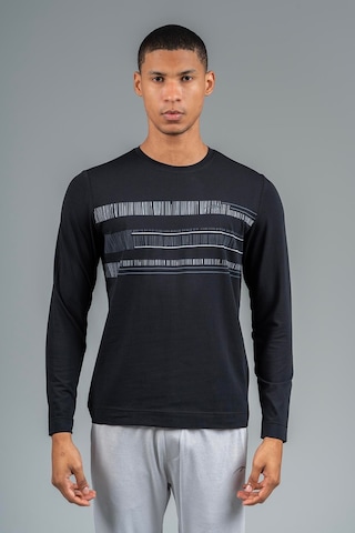 Maraton Regular Erkek Bisiklet Yaka Siyah- Sweatshirt Siyah-