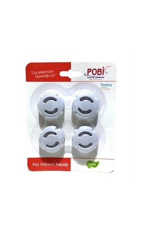 Pobi Priz Emniyet Kapağı 4'lü