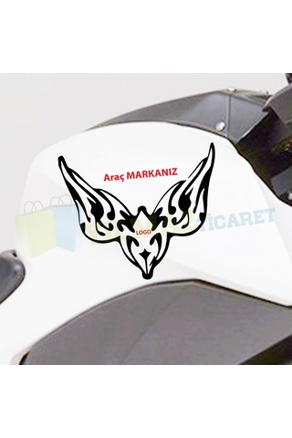 Kişiye Özel Kanat Motosiklet Oto Sticker Araba Yapıştırma Etiket