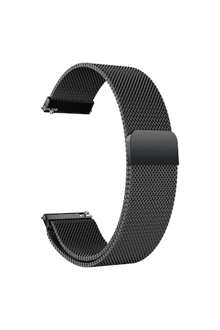 Huawei Watch Gt5 Gt4 Gt2e Gt2 Gt3 Gt3 Pro 46mm Honor Watch 2 Uyumlu Metal Hasır Kordon Siyah