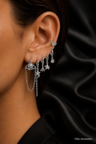 Stainless Steell Figürlü, Zirkon Taşlı Çelik Set Küpe 10 Stainless Steell Figürlü, Zirkon Taşlı Çelik Set Küpe 10