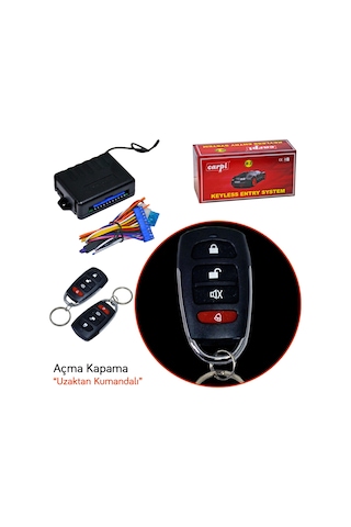 Carpi Açma Kapama 12v Siyah Kumandalı 4 Tuşlu Sinyal Çıkışlı Br4602612
