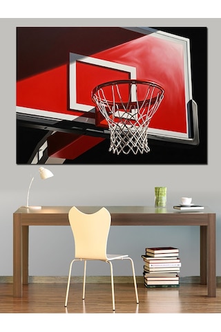 Basketbol Panyası Potası Spor Dekoratif Kanvas - Mdf Ahşap Tablo