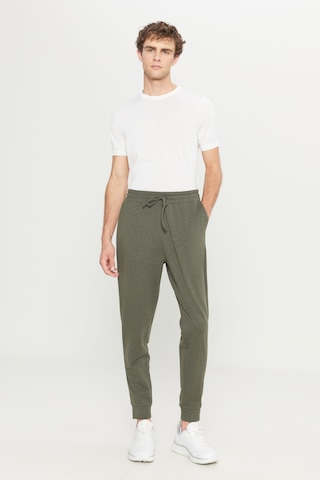 AC&Co / Altınyıldız Classics Erkek Hakı Melanj Standart Fit 2 İplik Cepli Rahat Recycle Pamuklu Jogger Eşofman Altı Hakı Melanj