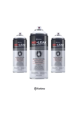 Fixtime NoLeak 2+1 Paket Su İzolasyon Sızıntı Onarım Spreyi Su Geçirmez Beyaz 3x400 ML