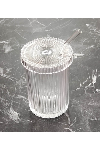 Pipetli Kristal Cam Bardak