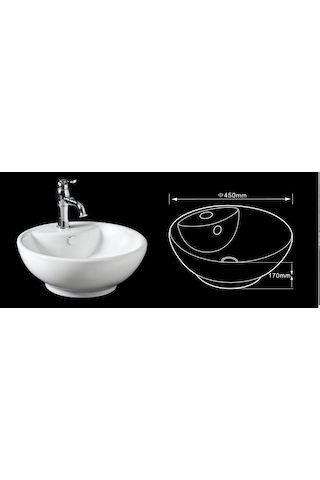 Lena Tezgah Üstü Çanak Lavabo E -5033