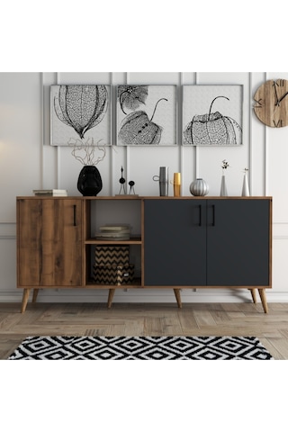 1620 EXXEN AHŞAP AYAKLI MODERN KONSOL