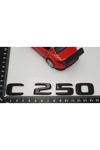 C 250 Bagaj Parlak Siyah ABS 3M 3D Yazı Logo