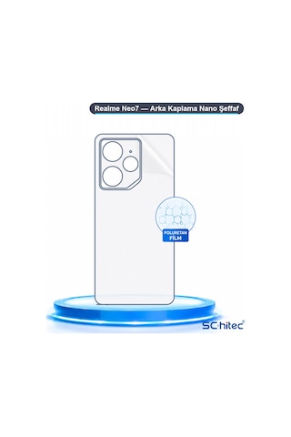 Schitec Realme Neo7 Uyumlu Arka Yüzey Hidrojel Koruyucu Film 18367796