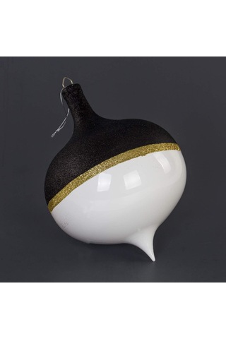 Lexroo Siyah/beyaz Damla Süs Yılbaşı 30x38 Cm Standart