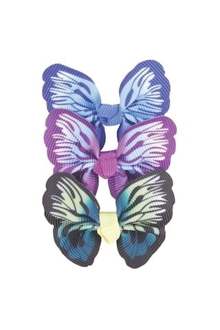 M-pets Glam Kelebekli Kedi Ve Köpekler İçin Aksesuar Toka Mavi Mor Ve Yeşil Mor