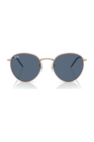 Ray-Ban Rbr 0103s 92023a 53 Round Reverse Unisex Oval Bronz Metal Güneş Gözlüğü Bronz
